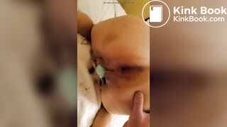 Messy anal after shit