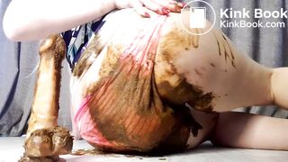 Smear your cock poop