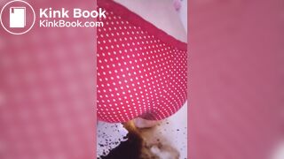 Hot shit in red panties