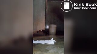 Girrl poopiing on the floor