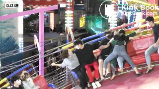 Korean girl poops in an attraction (it's hard to see)