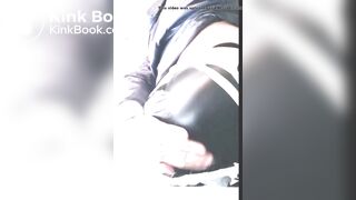 Hard poop in nylon shorts.