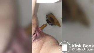 Slow long poop