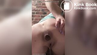 Great ass with a fat shit