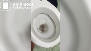Woman tries to flush toilet, but feces won't go down