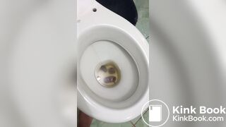 Woman tries to flush toilet, but feces won't go down