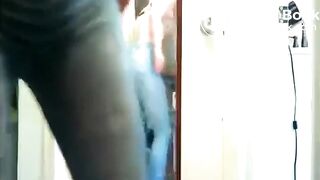 Tattooed babe shits her jeans