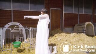 Green Wedding in cowshit