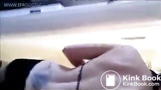 Beautiful chick pooping