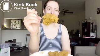 Girl Shits in a Plate for Breakfast