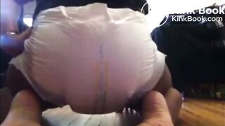 Teen shitting diaper