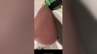 Cutie on toilet POV
