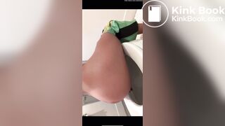 Cutie on toilet POV
