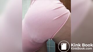 Very hot girl panty poop then dildo fuck