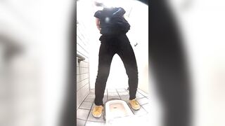 Japanese girl pooping in toilet 5