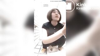 Japanese girl pooping in toilet 5