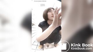 Japanese girl pooping in toilet 5
