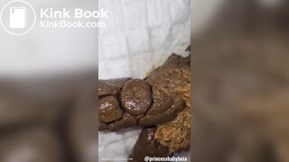 Body smear, tastes it and shoves back in ass