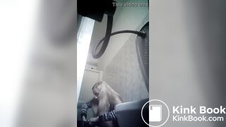 Beautiful Russian woman spy wc poop 246