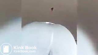 Girl shit in leggings