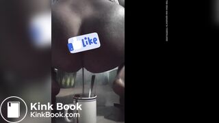 Girl has explosive squirty diarrhea in coffee cup