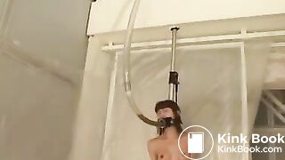 Asian girl drink from a tube