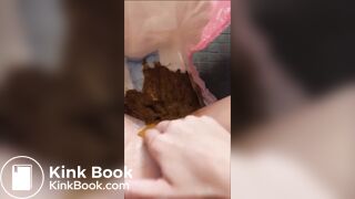 messy diaper shit full