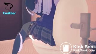 anime girl fart toilet