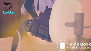 anime girl fart toilet