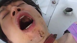 Hungry guy treated by beautiful girl