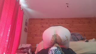 HUGE SHIT AND ENEMA ON SLAVE