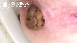 girl Piss and lovely shit in closeup