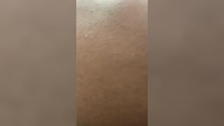 Ebony Wiping her ass clean