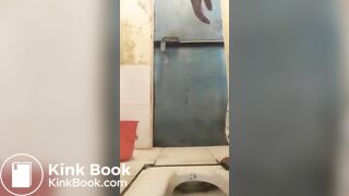 Shitting in toilet