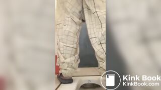 Shitting in toilet