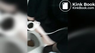Dirty girl shiting