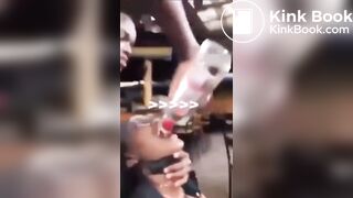 So drunk that she shits herself