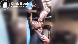 So drunk that she shits herself