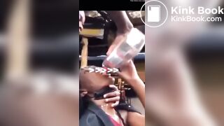 So drunk that she shits herself