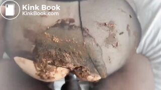 Pantyhose poop rip and sex