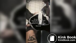 Girl with leg tattoos Pooping on Toilet (no noises)