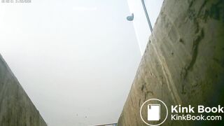 girl with big ass spied shitting in toilet ditch3