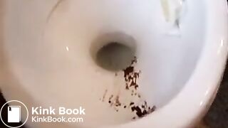 German lady smears poo.. alles sauber lecken!