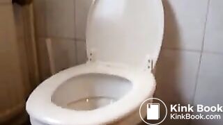 German lady smears poo.. alles sauber lecken!