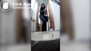 Beautiful Russian girl spy wc poop 02