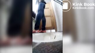 Beautiful Russian girl spy wc poop 02