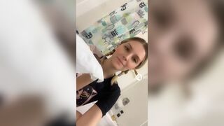 Hot and cute blond's scat journey p1