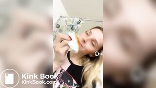 Hot and cute blond's scat journey p1