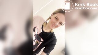 Hot and cute blond's scat journey p1