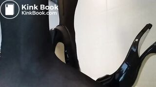 black stockings scat feeding fresh poop